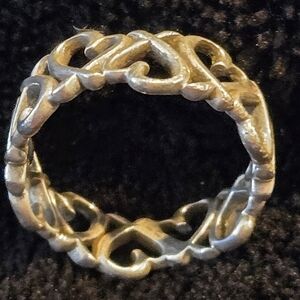 Tiffany & Co. Paloma Picasso Endless Love Heart Sterling Silver 925  Ring